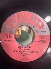 Latin 45 Tejano Cumbia Impacto Juan Morales Esquivel Viajera Soy El Ostioncito
