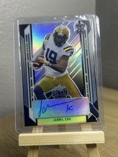 2021 Leaf Ultimate Draft #BA-JC1 Jabril Cox Autographs Silver Spectrum #/15