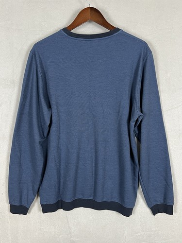 Travis Mathew Carlin Pullover XL Men's Blue Crewneck Lightweight Pima Cotton - Picture 8 of 14