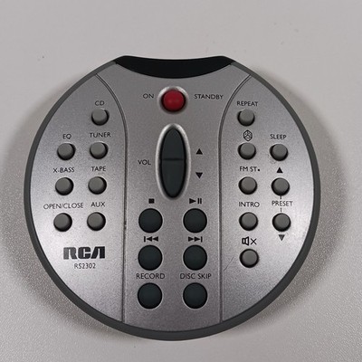 RCA RS2302 Bookshelf Audio System Remote Control - Tested Works