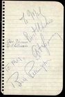 Art Spinney Pellington Colts Football 1958 Signed 4 x 6" Scrapbook Page *TL769