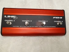 LINE 6 FB4 Footswitch Controller Pedal - Works -Flextone 1, 2, HD,  AX212