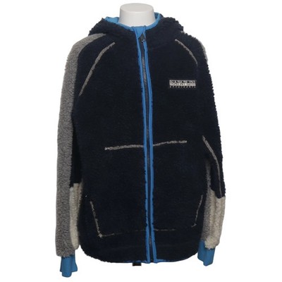Napapijri, Kapuzenpullover, Größe: 152, Blau/Schwarz, Elasthan/Polyester #KmL