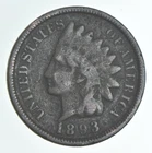 1893 Indian Head Cent AC Average Circ *0764