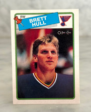 1988-89 O-Pee-Chee OPC RC #66 Brett Hull Rookie Card NR-MINT! St. Louis Blues. rookie card picture