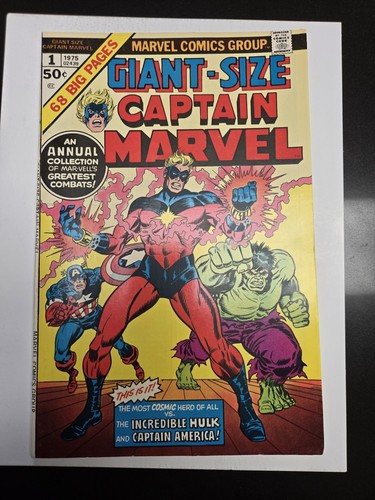 GIANT-SIZE CAPTAIN MARVEL #1 HULK MARVEL Bronze Age Comic - Bild 1 von 2