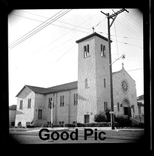 #NN3 - p B&W Vintage Photo Negative-Church- San Francisco CA - 1943