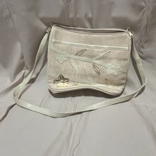 Floral Earthy Boho Tapestry Tan Crossbody Bag