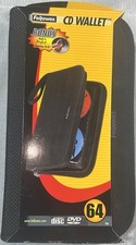 Fellowes 64-Disc Portable CD/DVD Wallet/Case Album Y2K Media Storage-NOS