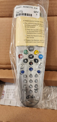DISH Network 6.4 IR/UHF PRO DKNFSK03 153638 TV Receiver Remote Control  Silver
