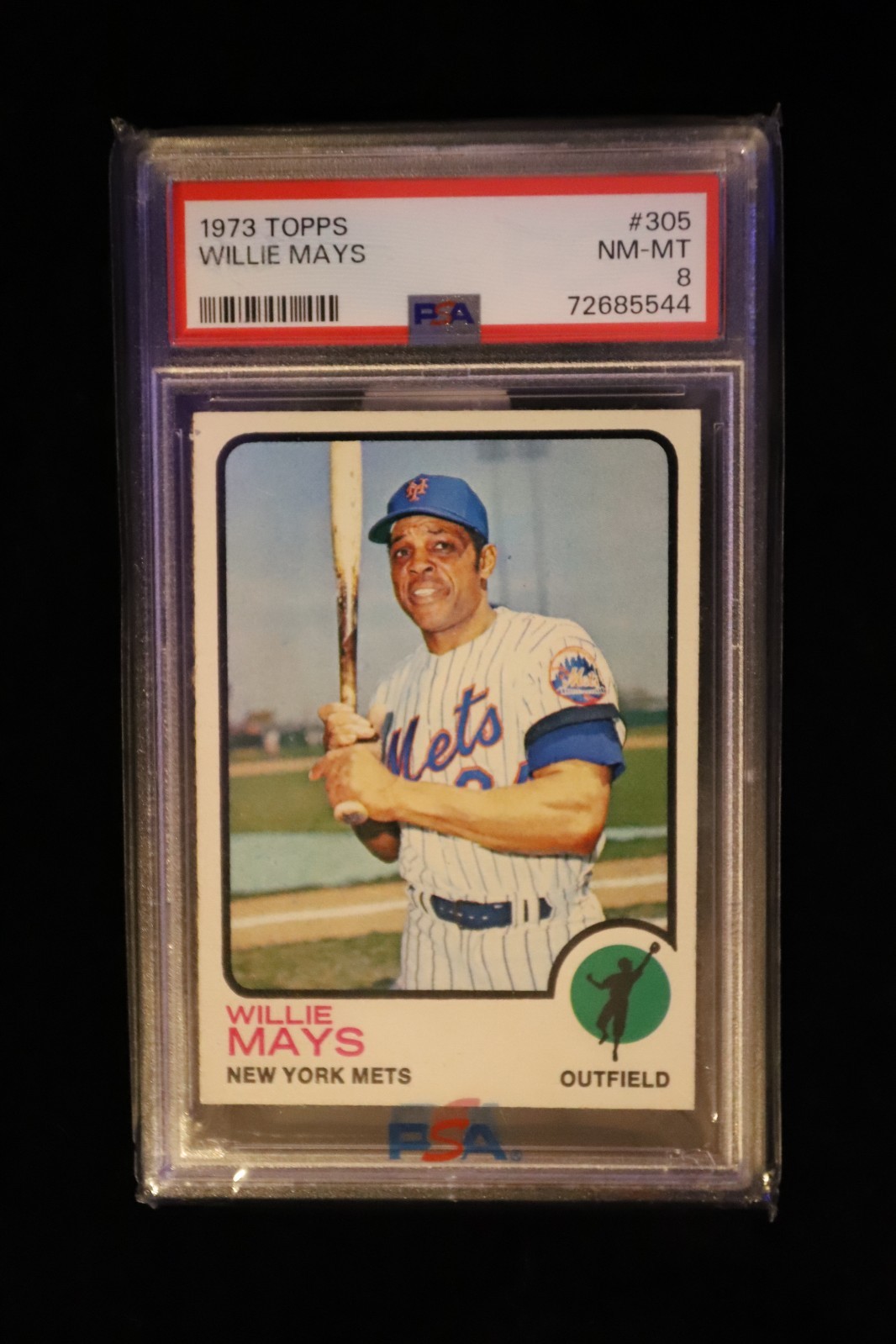 1973 Topps #305 Willie Mays HOF New York Mets PSA 8 NM-MT Great Eye Appeal