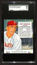 1955 Red Man NL w Tab #24 Curt Simmons  SGC 86 NM+ 7.5 B103956