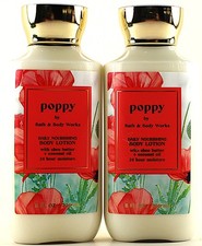 QTY 2 - Bath Body Works POPPY Body Lotion Moisturizer Cream 8oz