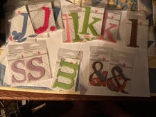 pocket scraps by heidi grace designs. letters:j,k,l,m,s,&!? new
