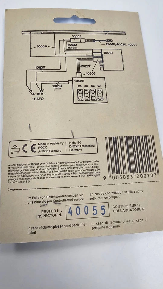 *READ* Roco N Scale 20010 Home Light Signal Model Railroad Layout Scenery NOS - Image 3 of 4