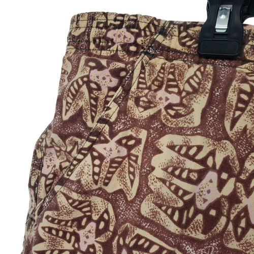 Vintage 1990s Mervyns Cheetah Brand Swim Shorts Mesh Lined Brown Print Retro - Picture 10 of 11