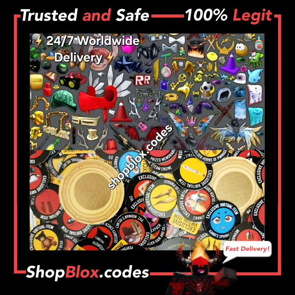 ROBL0X Toy Code Series 1-12 | Hats | Faces | Particle Effects | & More⚡SENT FAST - Image 2 of 4