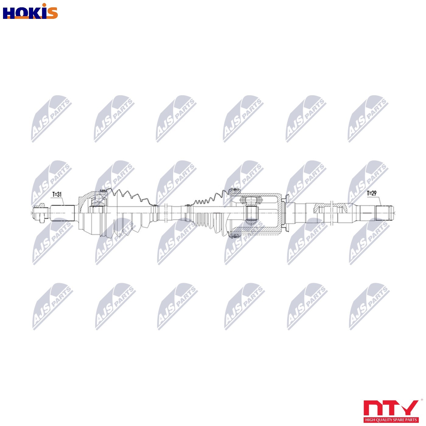 DRIVE SHAFT NPW-LR-049 FOR LAND ROVER RANGE/SPORT/II 204DTA 2.0L 4cyl 3.0L 6cyl