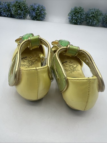 Costume nuovo con etichette Disney Store principessa e la rana Tiana scarpe vestito taglia US 7/8 - Foto 5 di 13