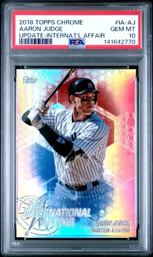 2018 Topps Chrome Update #IA-AJ Aaron Judge PSA 10