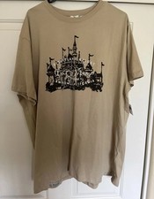 NWT Disneyland Resort 70th Anniversary Beige Happiest Place On Earth Shirt XL