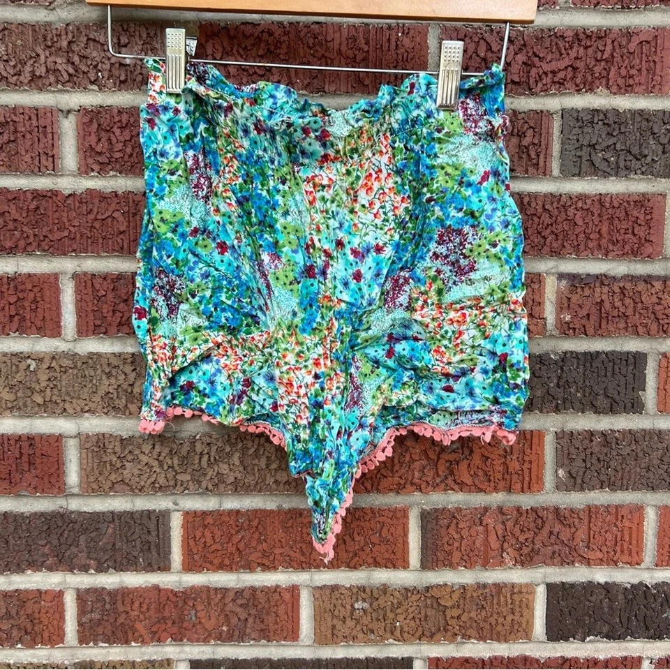 Pantalones Cortos de Verano Speechless Niños Azul Tie Dye Crochet Dobladillo Foto 2 de 3