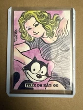 Original Art 2023 5FINITY FELIX DA KAT:OG DAVID LEE Hand Drawn Sketch Card