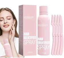 Hair Identifier Spray for Face Shaving Skin Dermaplaning Hair Beard Removal Set