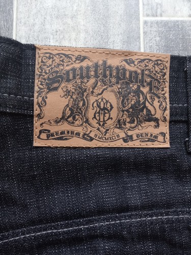 Southpole Denim Shorts Mens 32* Black Jorts Baggy Skater Graffiti Hip Hop - Picture 3 of 13