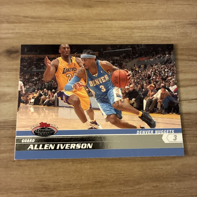 2007-08 Topps Stadium Club Allen Iverson With Kobe Bryant #33 DENVER NUGGETS