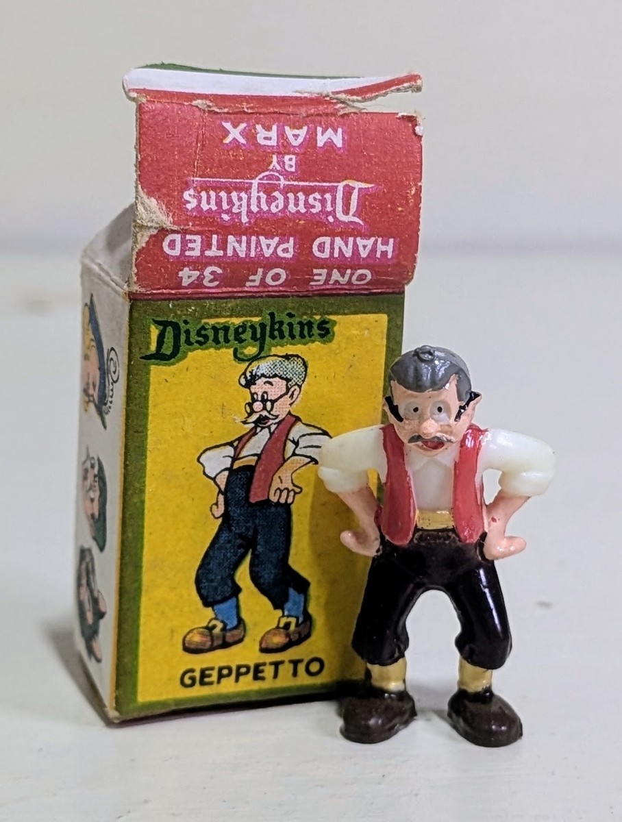 MARX TOY disneykins ピノキオ プレイセット　1961年 Vintage Marx Disneykins | Pinocchio Set of 3 | Hand Painted