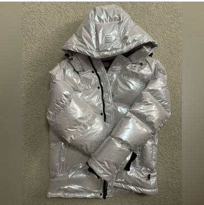 aritzia super puff-silver/white