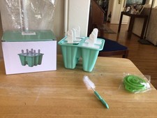 6 Popsicle molds Silicone Ice Pop Easy Release New