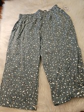 Lands' End Women's Floral Print Cropped Capri Pants