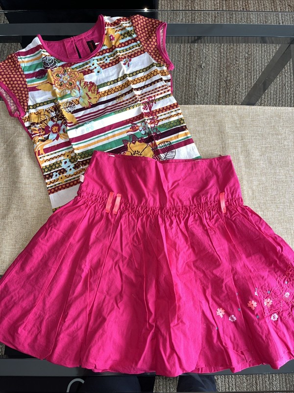 Catimini Girls Skirt & Top Size 12-14