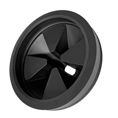 3 1/8 Inch Garbage Disposal Sink Baffle Splash Guard, Quiet Collar, Black Rub...