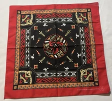 Vintage Hav-A-Hank RN 15187 Tribal Native American Navajo Aztec Bandana Scarf