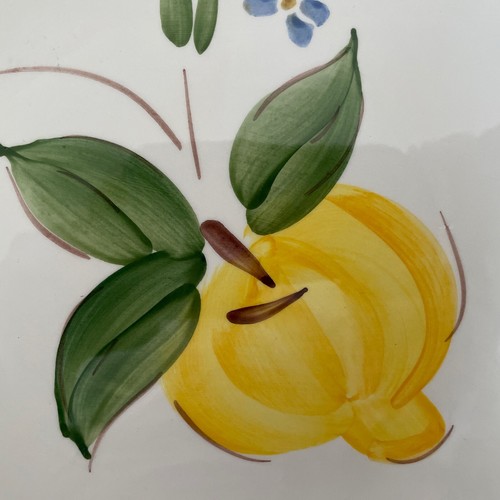 Set/4 JCP Penney Home Collection Italian Lemon/Fruit Square Ceramic Dinner Plate - Picture 10 of 14