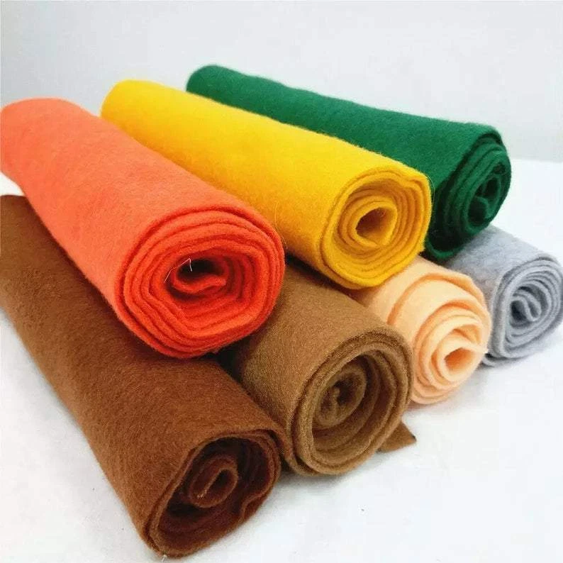 20x90cm Felt Fabric Material - Craft Felt 20 Colors - Soft Polyester Fabric Roll - Image 2 of 4