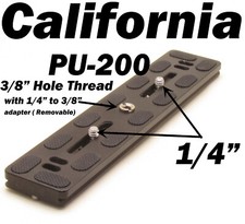 PU-200 Quick Release Plate Benro Arca Swiss Tripod Ball Head 200mm B1 B2 B3 KS 0