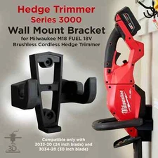 Wall Mount Bracket for Milwaukee M18 FUEL Hedge Trimmer 3033-20, 3034-20