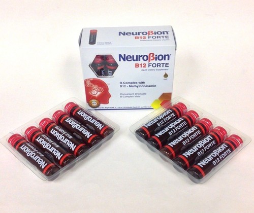 9 PACK - NEUROBION - B12 FORTE - LIQUID DIETARY SUPPLEMENT - 10 VIALS - Picture 3 of 4