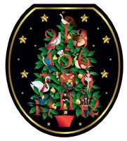 Toilet Tattoos Tt-x620-r 12 Days Of Christmas Decorative Applique For Toilet Lid on sale Toilet Tattoos Tt-x620-r 12 Days Of Christmas Decorative Applique For Toilet Lid on sale