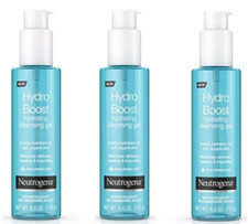 3 Pack Neutrogena Hydro Boost Hydrating Hyaluronic Acid Cleansing Gel 6 oz NEW