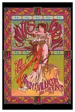 Concert 1967 Janis Joplin SF Avalon Ballroom Promo Poster 24 in x 36 in