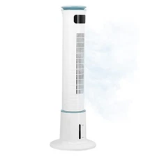 43-Inch Tower Fan with Mist Function and Remote Control for Bedroom Office White