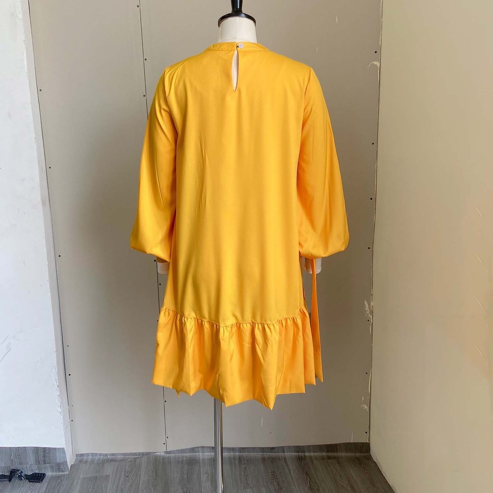 Womens Midi Dresses Cocktail Church Tea Dresses Long Sleeve ALine