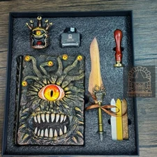 Yellow Eye Tyrant Notebook Gift Set | Handmade Notebook, Sketchbook, Diary