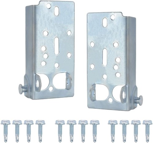 Left & Right Bottom Lifting Brackets for 7/16" Diameter Garage Door Stem Rollers - Picture 7 of 23