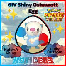 Oshawott ✨ SHINY 6IV EGG ✨ Pokemon Scarlet & Violet ✨ TEAL MASK DLC ✨